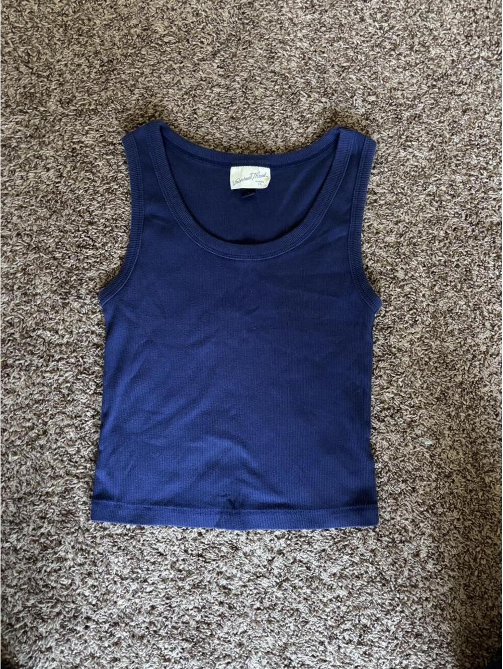 Universal Thread Women's Navy and Blue Vests-tanks-cami
